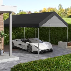 20' x 10' Carport Replacement Canopy for Model 84C-207WT or 84C-386V00WT with Ball Bungee Cords (Option: Dark Gray-600x300x140 mm)